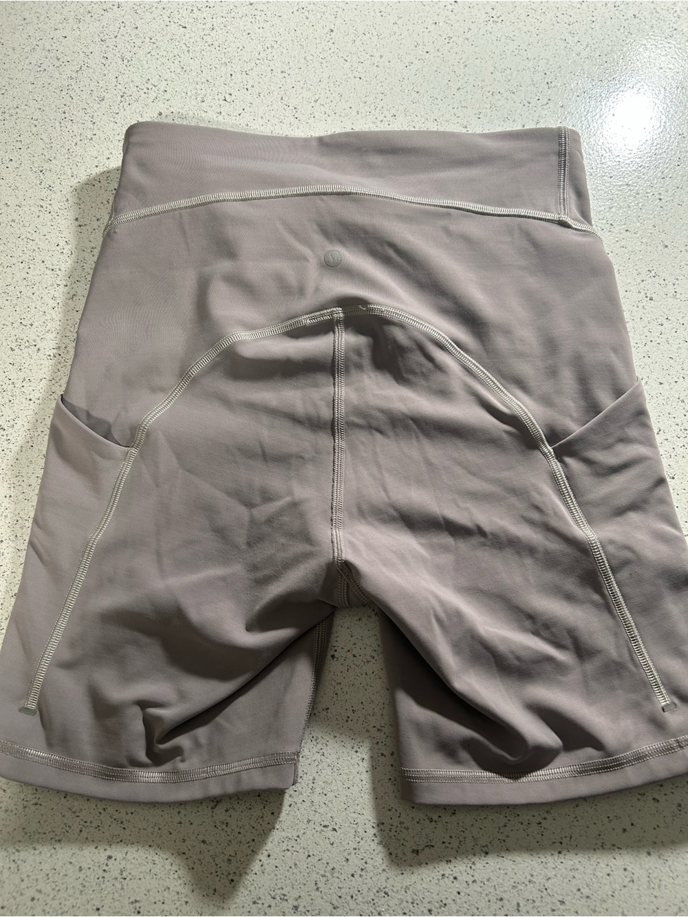 lululemon athletica High-Rise Athletic Bike Shorts in Taupe